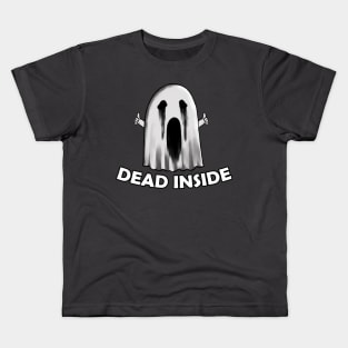 dead inside creepy ghost Kids T-Shirt